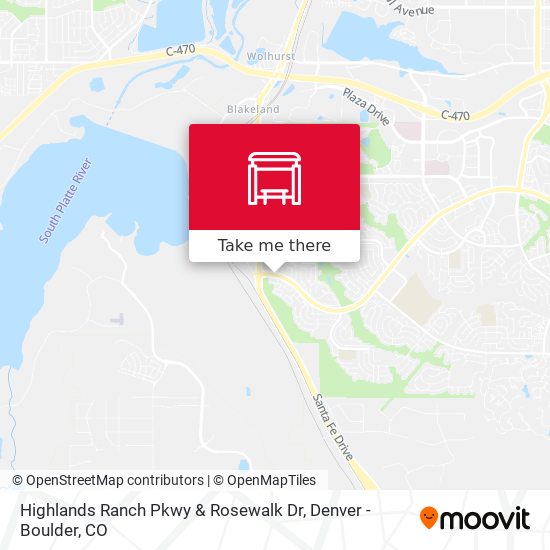 Mapa de Highlands Ranch Pkwy & Rosewalk Dr