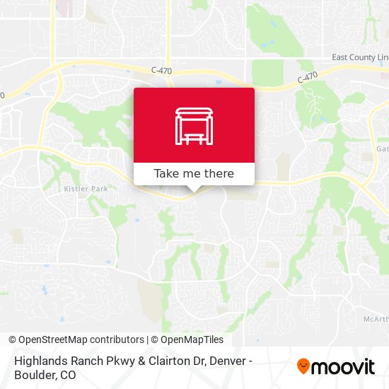 Mapa de Highlands Ranch Pkwy & Clairton Dr