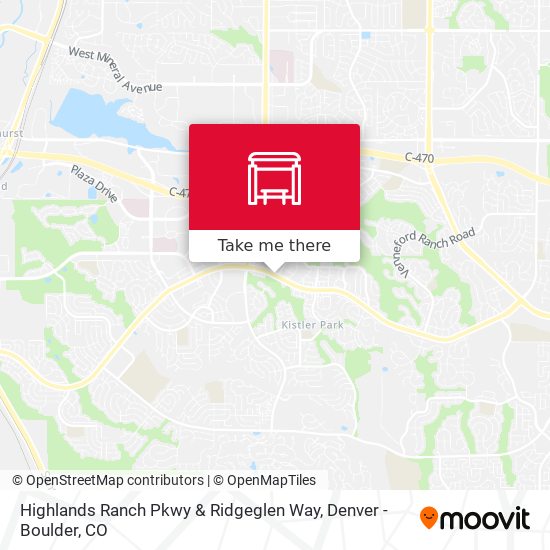 Mapa de Highlands Ranch Pkwy & Ridgeglen Way