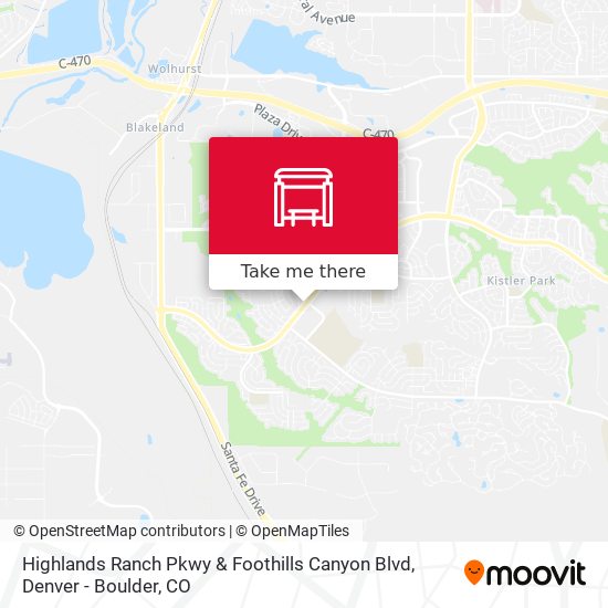 Highlands Ranch Pkwy & Foothills Canyon Blvd map