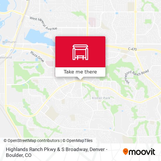 Highlands Ranch Pkwy & S Broadway map