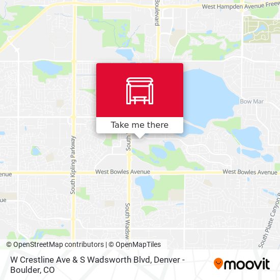 Mapa de W Crestline Ave & S Wadsworth Blvd