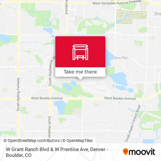 W Grant Ranch Blvd & W Prentice Ave map