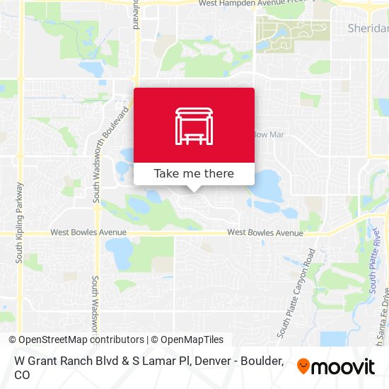 W Grant Ranch Blvd & S Lamar Pl map