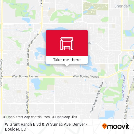 W Grant Ranch Blvd & W Sumac Ave map