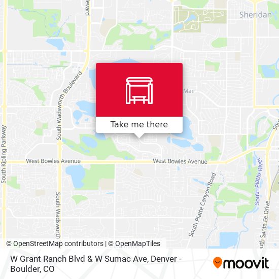 W Grant Ranch Blvd & W Sumac Ave map