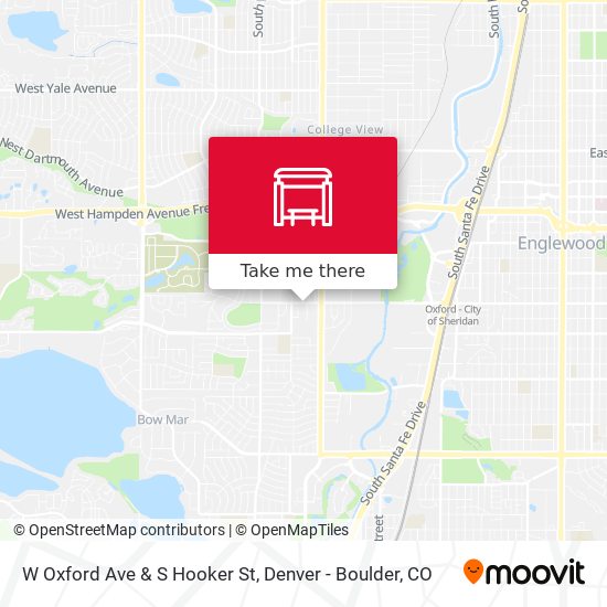 W Oxford Ave & S Hooker St map