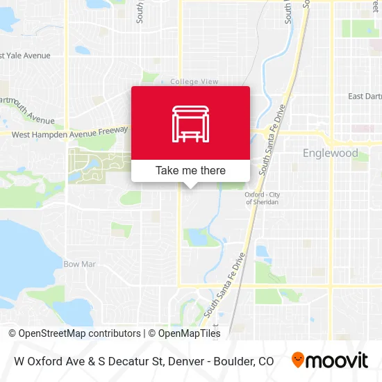 W Oxford Ave & S Decatur St map