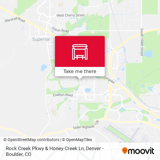 Rock Creek Pkwy & Honey Creek Ln map