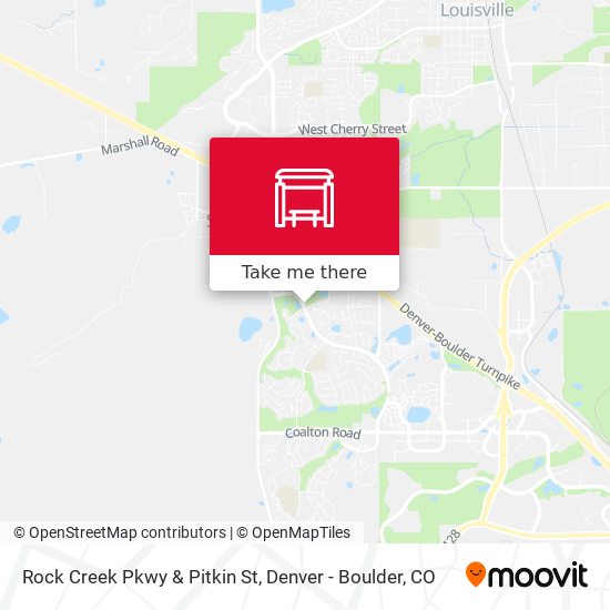 Rock Creek Pkwy & Pitkin St map