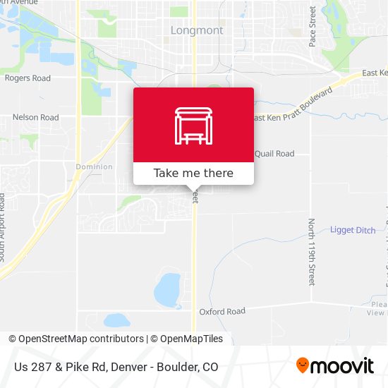 Us 287 & Pike Rd map