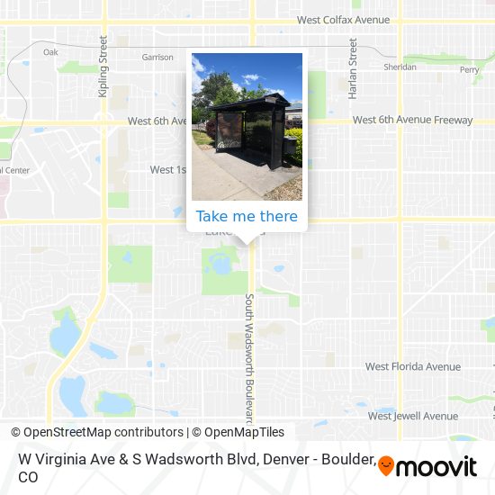 Mapa de W Virginia Ave & S Wadsworth Blvd