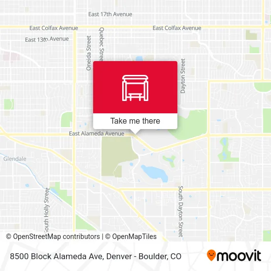 8500 Block Alameda Ave map