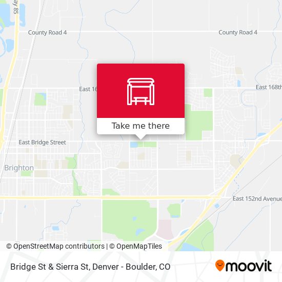 Bridge St & Sierra St map