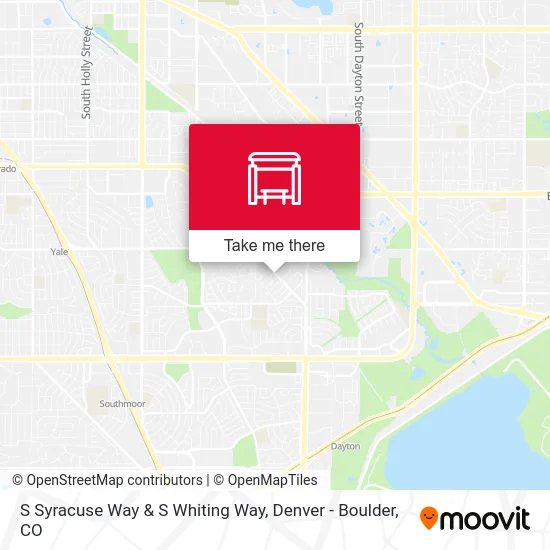 S Syracuse Way & S Whiting Way map