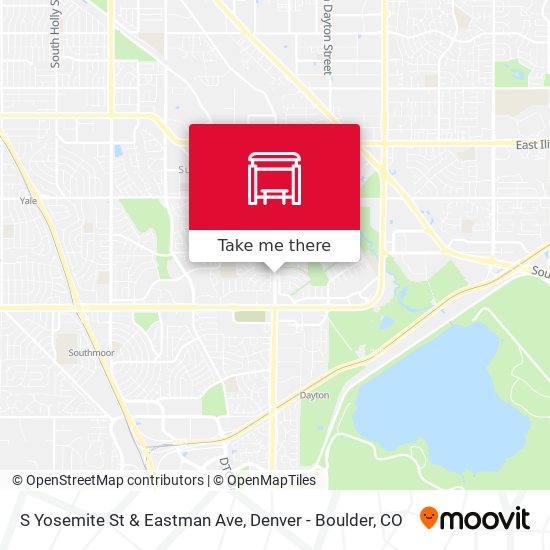 S Yosemite St & Eastman Ave map