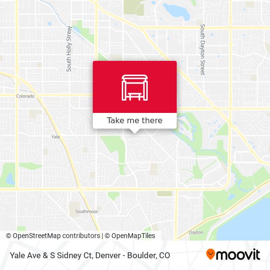 Yale Ave & S Sidney Ct map