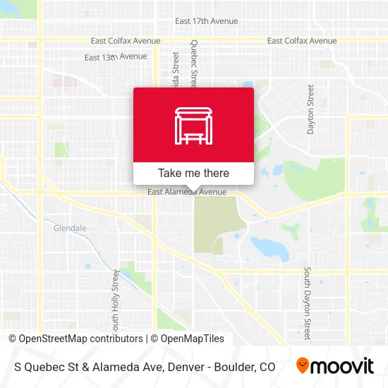 Mapa de S Quebec St & Alameda Ave