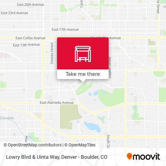 Lowry Blvd & Uinta Way map