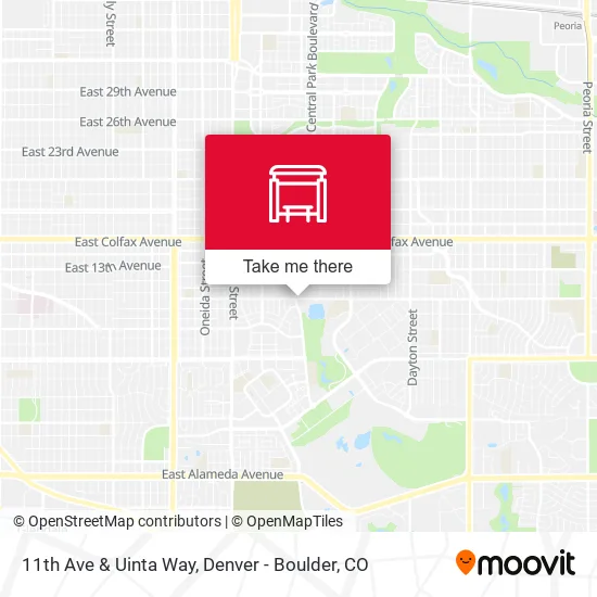 11th Ave & Uinta Way map