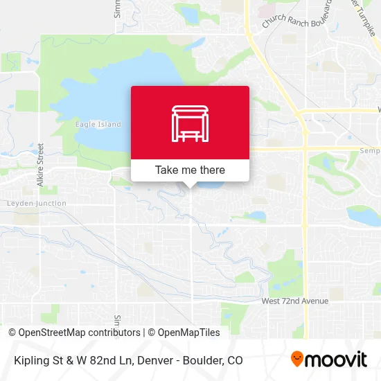 Kipling St & W 82nd Ln map