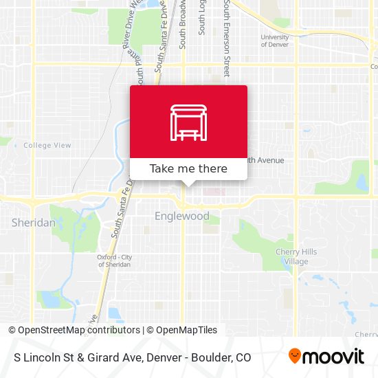 S Lincoln St & Girard Ave map