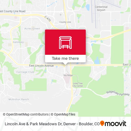 Lincoln Ave & Park Meadows Dr map