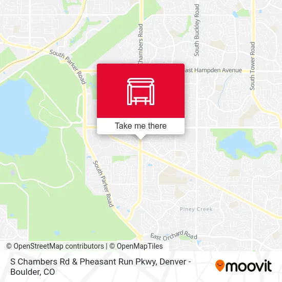 S Chambers Rd & Pheasant Run Pkwy map