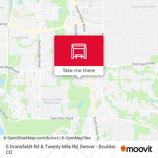 S Dransfeldt Rd & Twenty Mile Rd map