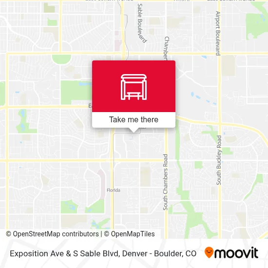 Exposition Ave & S Sable Blvd map