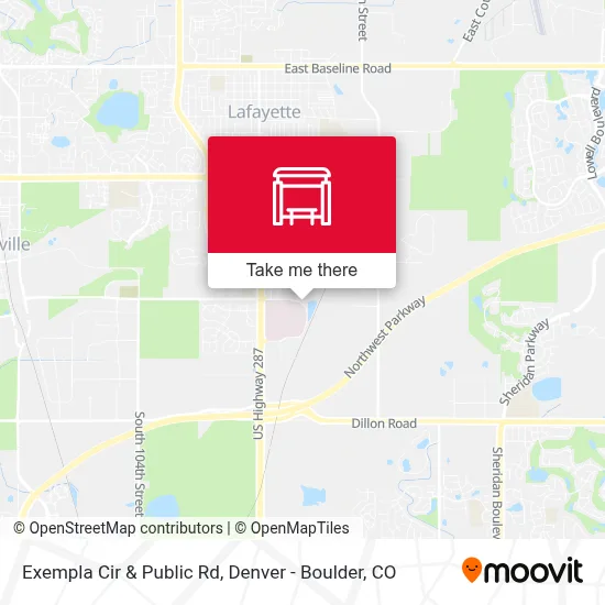 Exempla Cir & Public Rd map