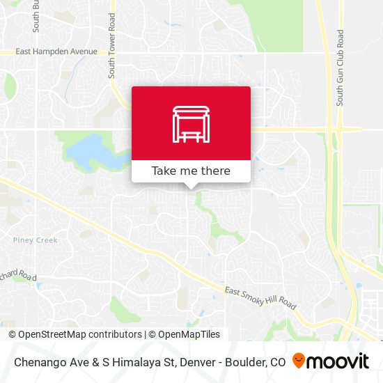 Chenango Ave & S Himalaya St map