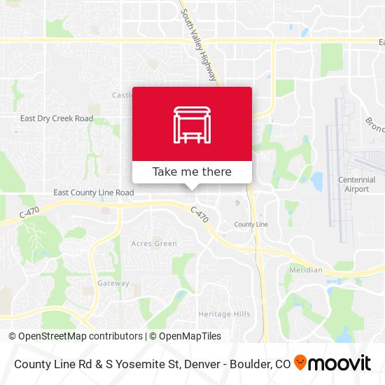 County Line Rd & S Yosemite St map