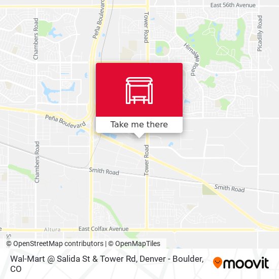 Wal-Mart @ Salida St & Tower Rd map