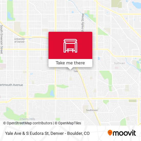 Yale Ave & S Eudora St map