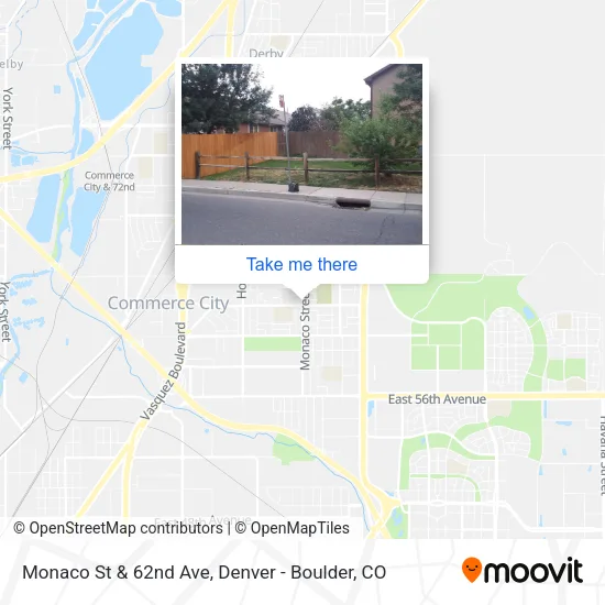 Mapa de Monaco St & 62nd Ave