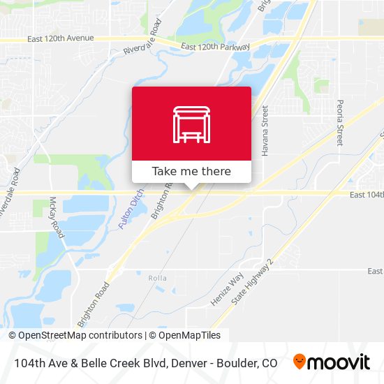 104th Ave & Belle Creek Blvd map
