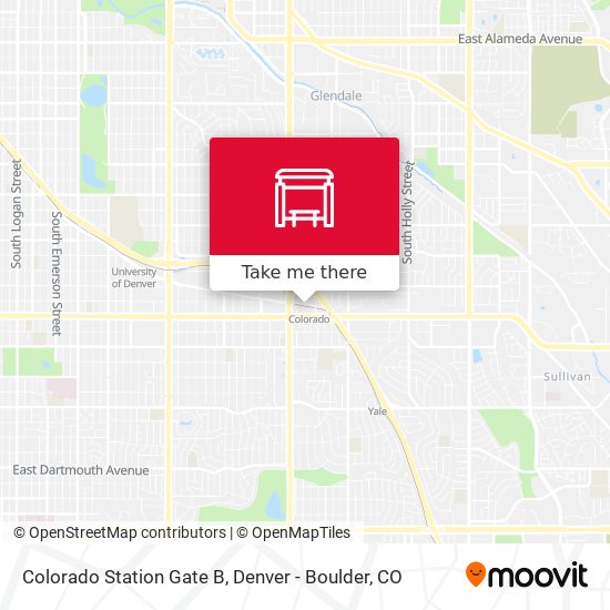 Colorado Station Gate B map