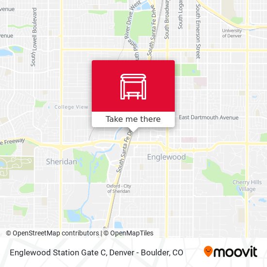 Englewood Station Gate C map