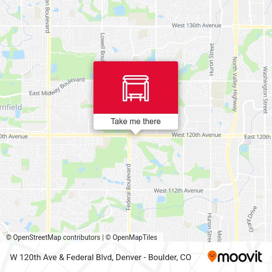 W 120th Ave & Federal Blvd map
