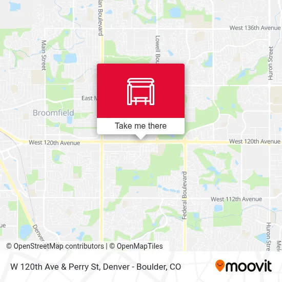 W 120th Ave & Perry St map