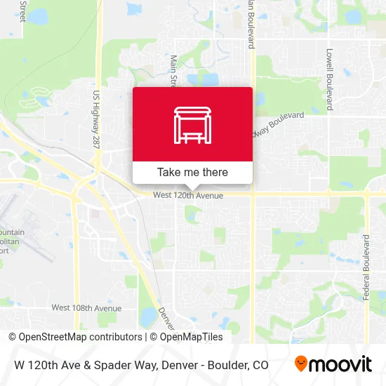 W 120th Ave & Spader Way map