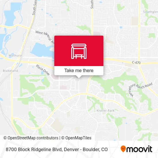 8700 Block Ridgeline Blvd map