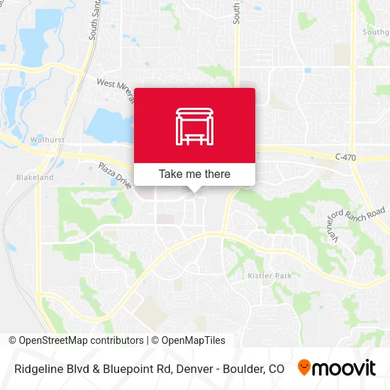 Ridgeline Blvd & Bluepoint Rd map
