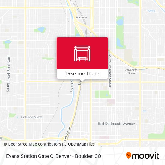 Evans Station Gate C map