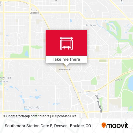 Southmoor Station Gate E map