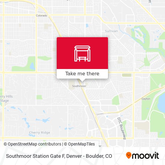 Southmoor Station Gate F map