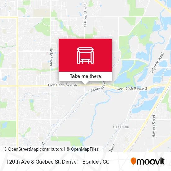 120th Ave & Quebec St map