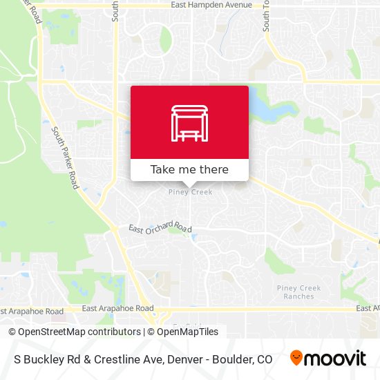 S Buckley Rd & Crestline Ave map