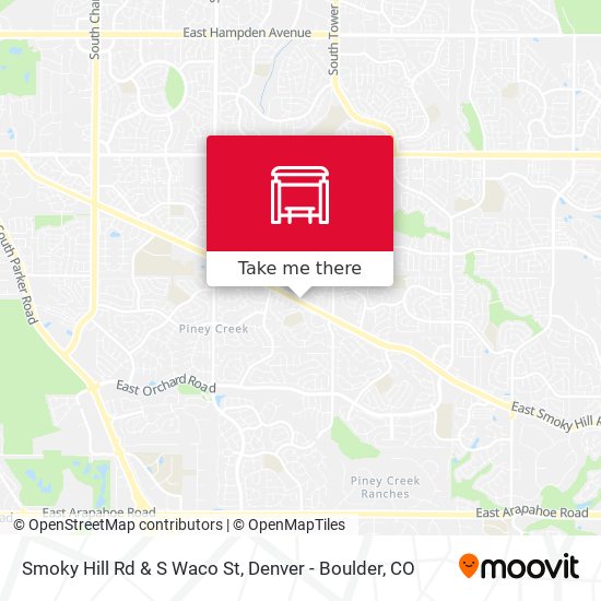 Smoky Hill Rd & S Waco St map
